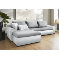 Home Affaire Ecksofa Win L-Form, wahlweise mit Bettfunktion und Bettkasten, grau