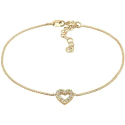 Elli Herz Romantik Kristalle 925 Silber 16 Damen 