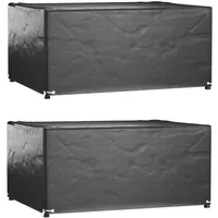 VidaXL Gartenmöbel-Abdeckungen 2 Stk. 8 Ösen 180x135x80 cm Rechteckig