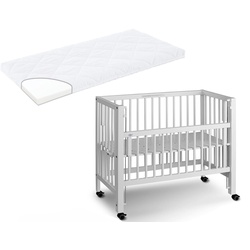 Tissi Anstellbett / Beistellbett Sophie inkl. Matratze, Farbe: Buche Natur