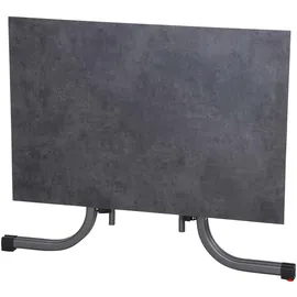 Siena Garden Klapptisch Sola Rechteckig Anthrazit 80 cm x 120 cm