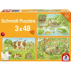 Puzzle Tierfamilien