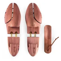 Blumtal TESTSIEGER Premium Schuhspanner Zedernholz - Schuhspanner Herren und Damen inkl. Schuhlöffel - Schuhdehner ergonomisch - Schuhweiter - Shoe Stretcher pflegend und geruchsbindend - Größen 38-47 - 42-43