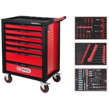 KS Tools RACINGline schwarz/rot inkl. 215-tlg. Zubehör (826.7215)