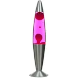 EASYLIGHT Lavalampe Pink 42 cm Hoch mit Leuchtmittel Retro Jenny