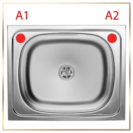 stamar Spülenschrank 50 cm Eiche Sonoma 50 x 0 x 0 cm Braun