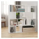 vidaXL Bücherregal Raumteiler 105 x 24 x 102 cm Weiß