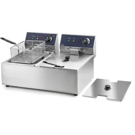 Lacor Doppel-Fritteuse 69466 Edelstahl