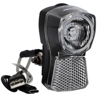 Fischer Fahrrad LED-Frontlicht 45/20 Dynamo Look Schwarz