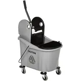 Homcom Reinigungswagen 36 Liter Grau