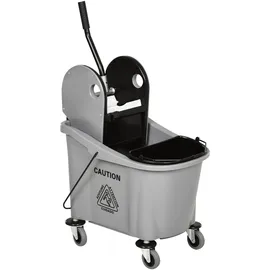 Homcom Reinigungswagen 36 Liter Grau