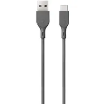 GP Batteries CC1N USB Kabel USB 3.2 Gen 1), USB A USB C Grau 1m, USB-A auf USB-C, 18W Schnellladekabel