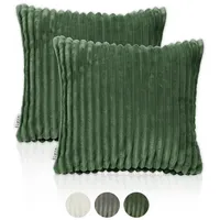Lycce Kissenbezug Deluxe, 2er Set Kissenhülle für Dekokissen aus