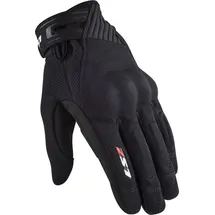 LS2 Dart II Motorrad Handschuhe, schwarz, S