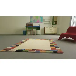 Morgenland Gabbeh Teppich - Indus - Elite - weiß - 350 x 250 cm - rechteckig