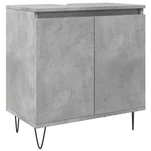 vidaXL Badschrank 58 x 33 x 60 cm Betongrau