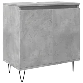 vidaXL Badschrank 58 x 33 x 60 cm Betongrau