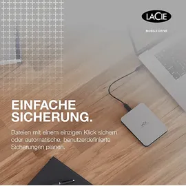 LaCie Mobile Drive V2 Moon Silver 1 TB USB-C 3.0 STLP1000400