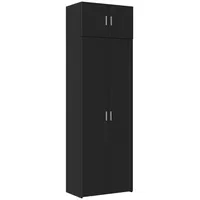 VidaXL Hochschrank Schwarz 70x42,5x225 cm Holzwerkstoff
