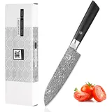 Zayiko Black Edition Santokumesser 13 cm Schwarz/Grau