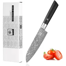 Zayiko Black Edition Santokumesser 13 cm Schwarz/Grau