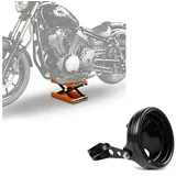 ConStands Motorradheber Set: Motorrad Hebebühne Mid-lift M bis 500 kg or # mit Scheinwerfergh.