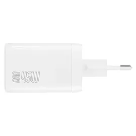4smarts Ladegerät PDPlug Dual 45W GaN 2C, weiß