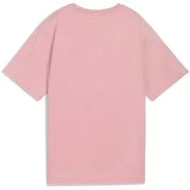 Puma Unisex Elevated Relaxed Wash Tees, Poised Pink, XS EU