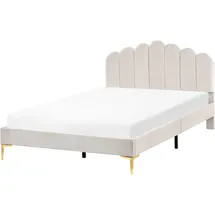 Beliani Sauvian 140 x 200 cm Cremeweiß