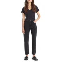 Levi's Damen. 80s Mom Jeans schwarz (31/30), Lässig, Baumwolle,