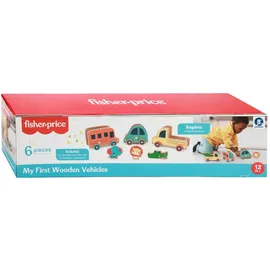 Fisher-Price - Holz-Fahrzeuge 3 Stück + Tiere