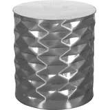 FineBuy Beistelltisch Ø43,5 cm Aluminium Sofatisch Anstelltisch Couchtisch Rund
