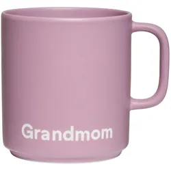 Design Letters - VIP Favourite Porzellan Becher mit Henkel, Grandmom / lavender