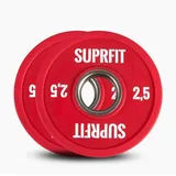 SF SUPRFIT Hantelscheiben Mini PU Bumper Plates, 2.5 kg, (2-tlg), Einzeln oder Paar