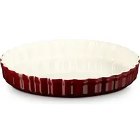 Le Creuset Tarteform 28 cm burgunderrot