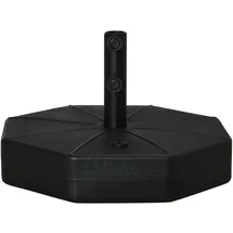 Outsunny Schirmständer Kunststoff 40 kg Schwarz