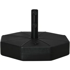 Outsunny Schirmständer Kunststoff 40 kg Schwarz