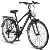 Licorne Bike Premium Trekking Bike in 28 Zoll - Fahrrad für Herren, Jungen, Mädchen und Damen - Shimano 21 Gang-Schaltung - Citybike - Männerfahrrad