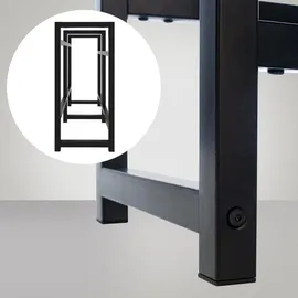 TPFLiving Getränkekistenregal 91 x 31 x 75 cm Schwarz