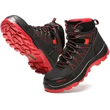 IYVW SAFETY 608 Sicherheitsschuhe Herren Leichte Arbeitsschuhe Herren Damen Sportliche Atmungsaktive Stahlkappenschuhe rutschfeste Schwarz 38 EU - 38 EU