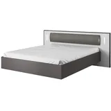 Schlafzimmer-Set SEGA komplett 5-teilig graphit weiß DESIGN MÖBEL