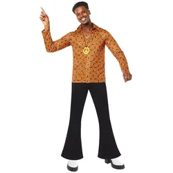 Hippie Disco Dancer Herrenhemd - L