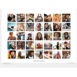 Fotocollage "Life is short" auf Poster