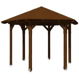 SKANHOLZ Skan Holz Pavillon Colmar-Größe 2-nussbaum
