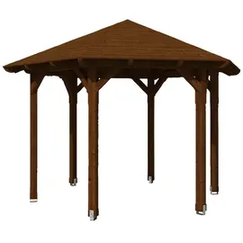 SKANHOLZ Skan Holz Pavillon Colmar-Größe 2-nussbaum