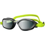 ZAOSU Z-Vigor Schwimmbrille | Wasserdicht, verspiegelt/getönt 180° Panorama Anti-Beschlag UV-Schutz Unisex Erwachsene Jugendliche, Farbe:schwarz-neongrün/schwarz getönte Linse