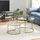 [en.casa] Christchurch Gold Metall 70 x 70 x 45 cm