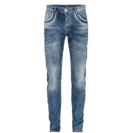 Cipo & Baxx "Jeans", Herren, Gr. 30, Länge 34, blau (jeansblau), 100% Baumwolle, unifarben, regular fit lang, Jeans, in Regular Fit, C-1127