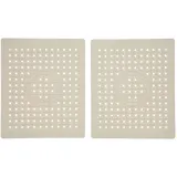 Alvinlite Spülbeckeneinlage, Eckig Spülbeckenmatte aus Gummi, Schützt das Spülbecken, 2 Stücke Spülmatte für Spülbecken, 25 x 30 cm