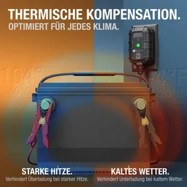 Noco GENIUS1: 1A 6V/12V Intelligentes Batterieladegerät – Automatischer Erhaltungslader, Ladegerät & Entsulfator mit Überladeschutz & Temperaturkompensation – Für Blei- und Lithium-Akkus